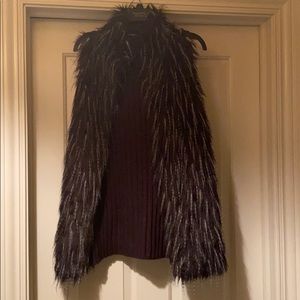 Faux fur vest